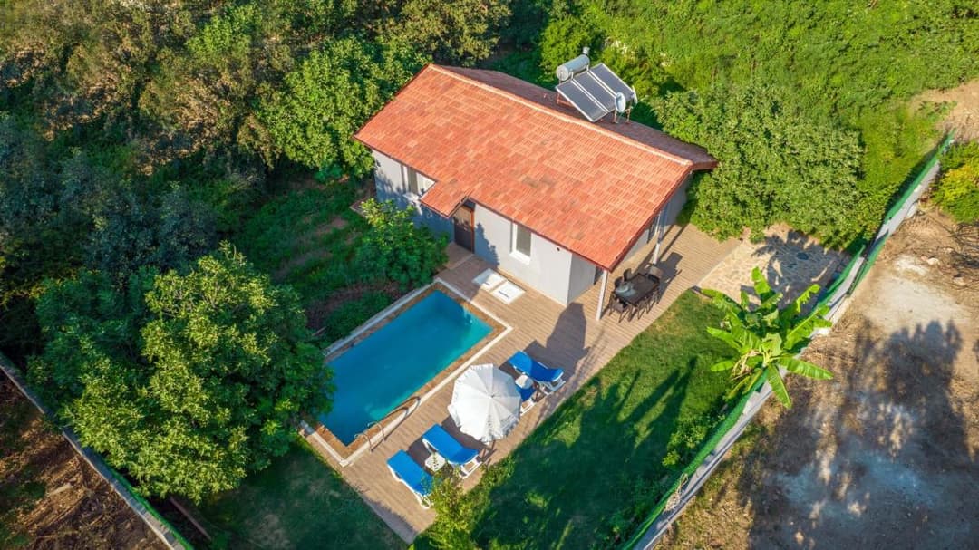 Kayaköy İncir villa özel yüzme havuzlu fotoğrafı