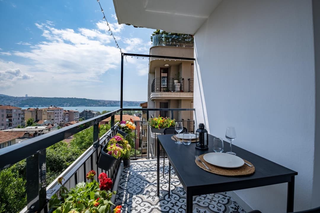 Spacious 2 Bedroom with Panoramic Bosphorus view fotoğrafı
